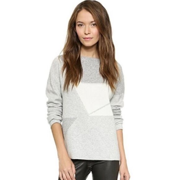 Vince Geometric Wool Sweater S - Picture 1 of 7